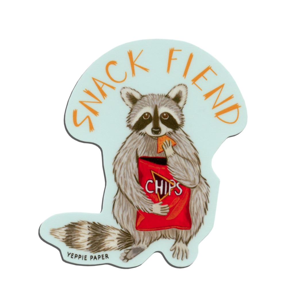 Yeppie Paper Yeppie Paper Sticker - Snack Fiend Raccoon