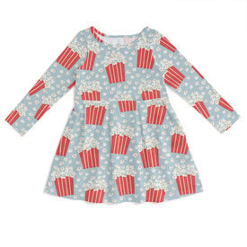 Winter Water Factory Winter Water Factory Madison Dress - Popcorn Sky Blue