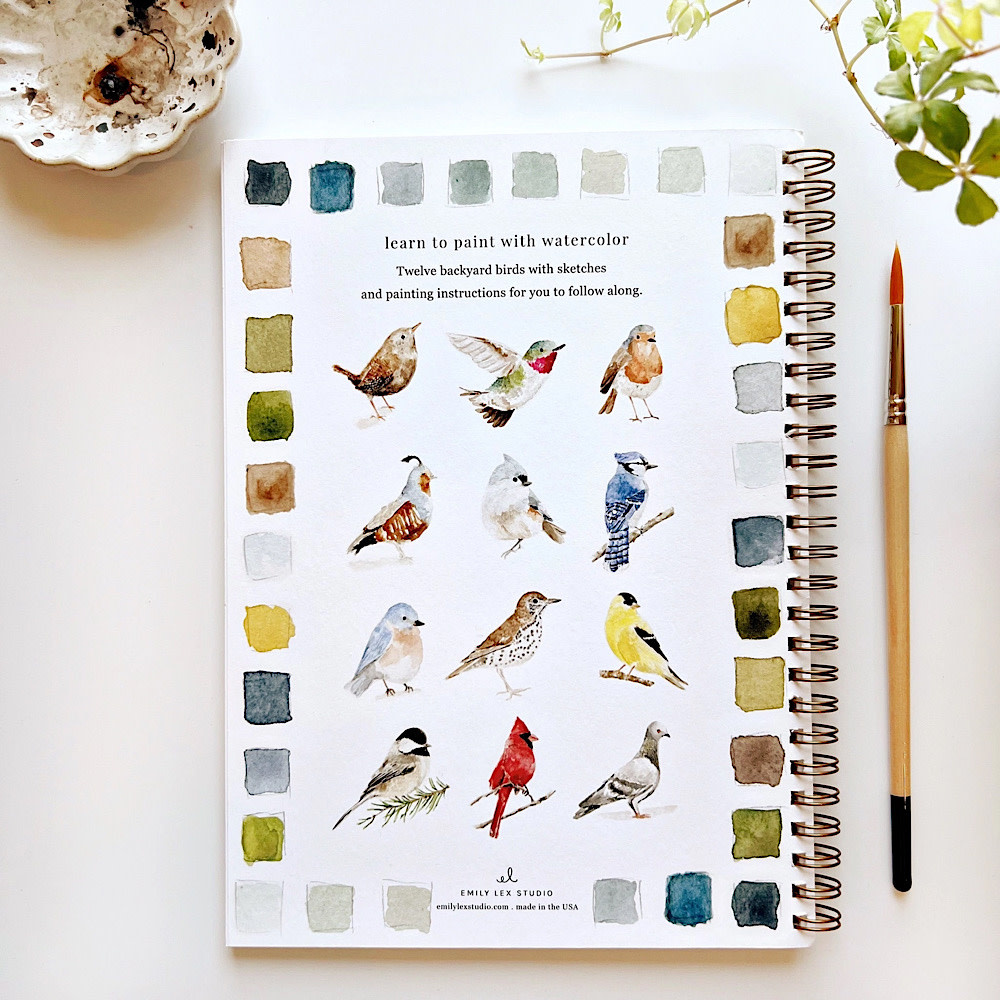 Emily Lex Studio Watercolor Workbook - Birds