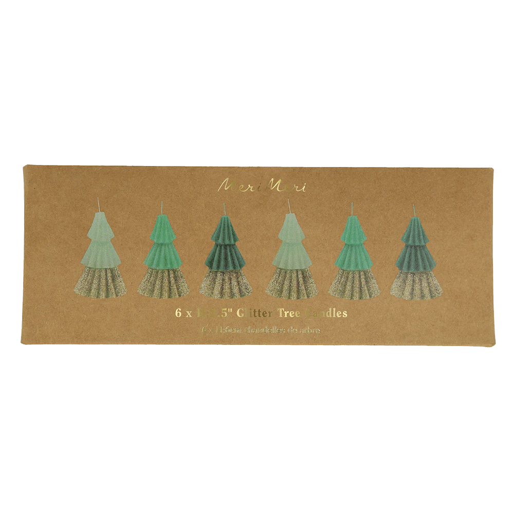 Meri Meri - Mini Tree Candles - Green