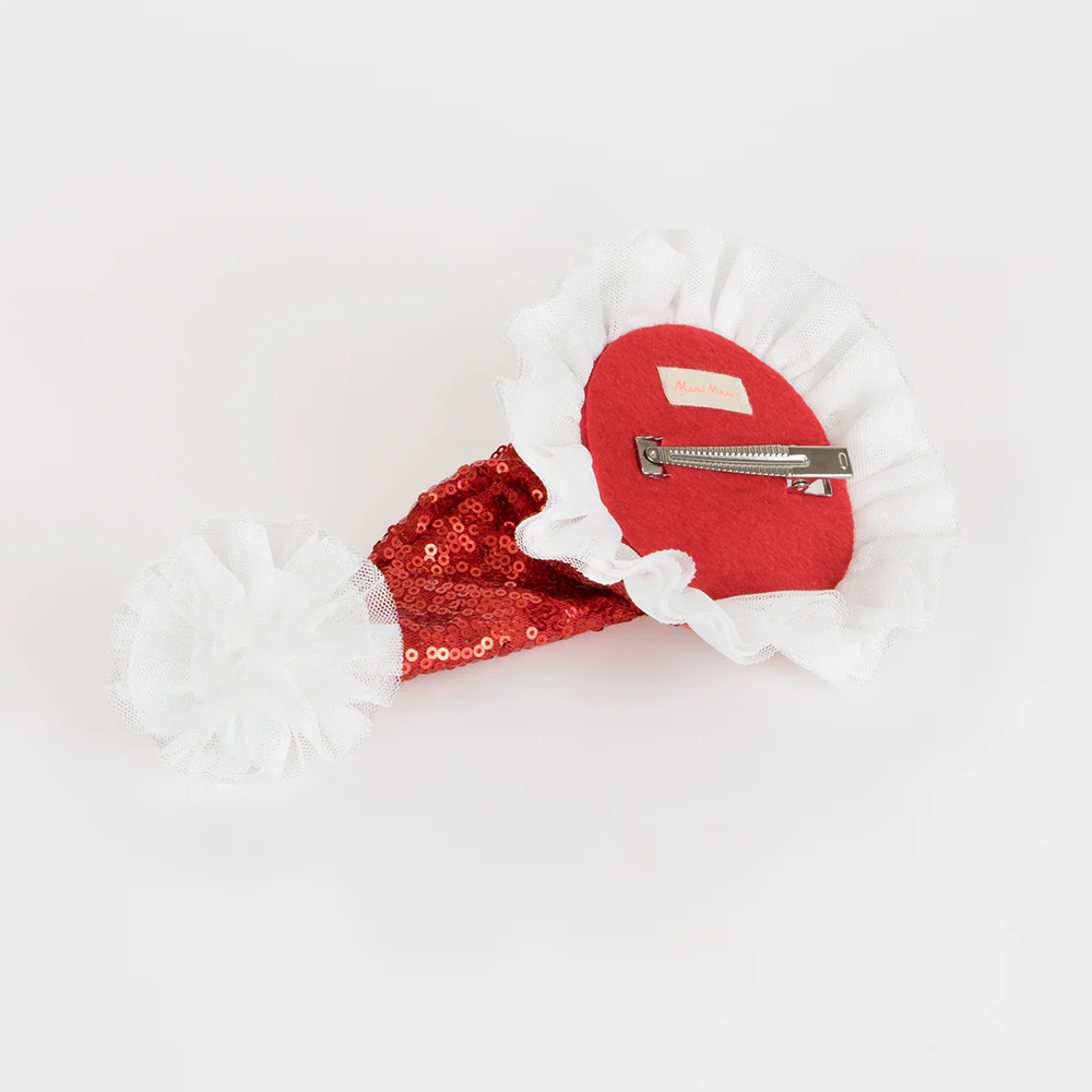 Meri Meri - Sequin Santa Hat Hair Clip