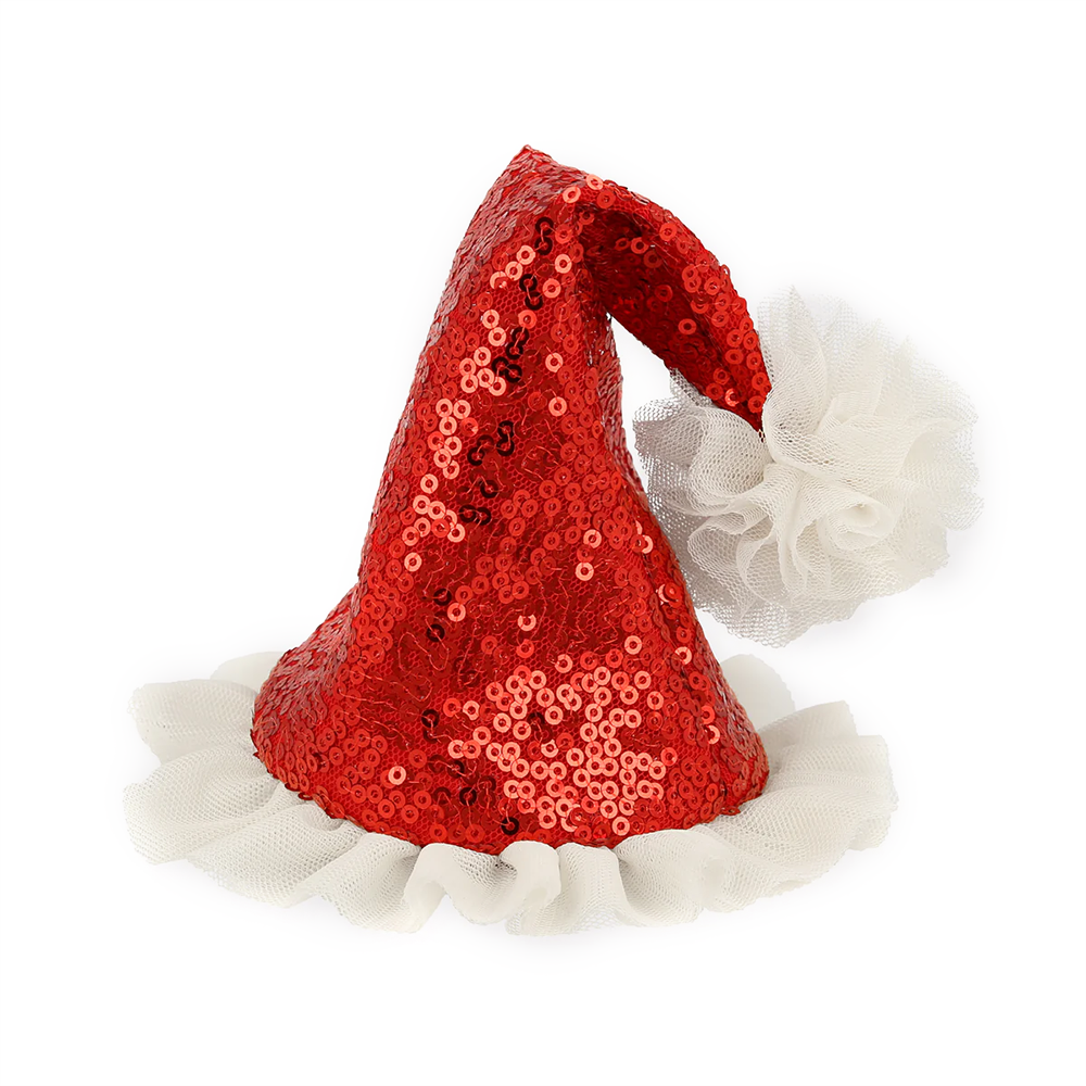 Meri Meri - Sequin Santa Hat Hair Clip
