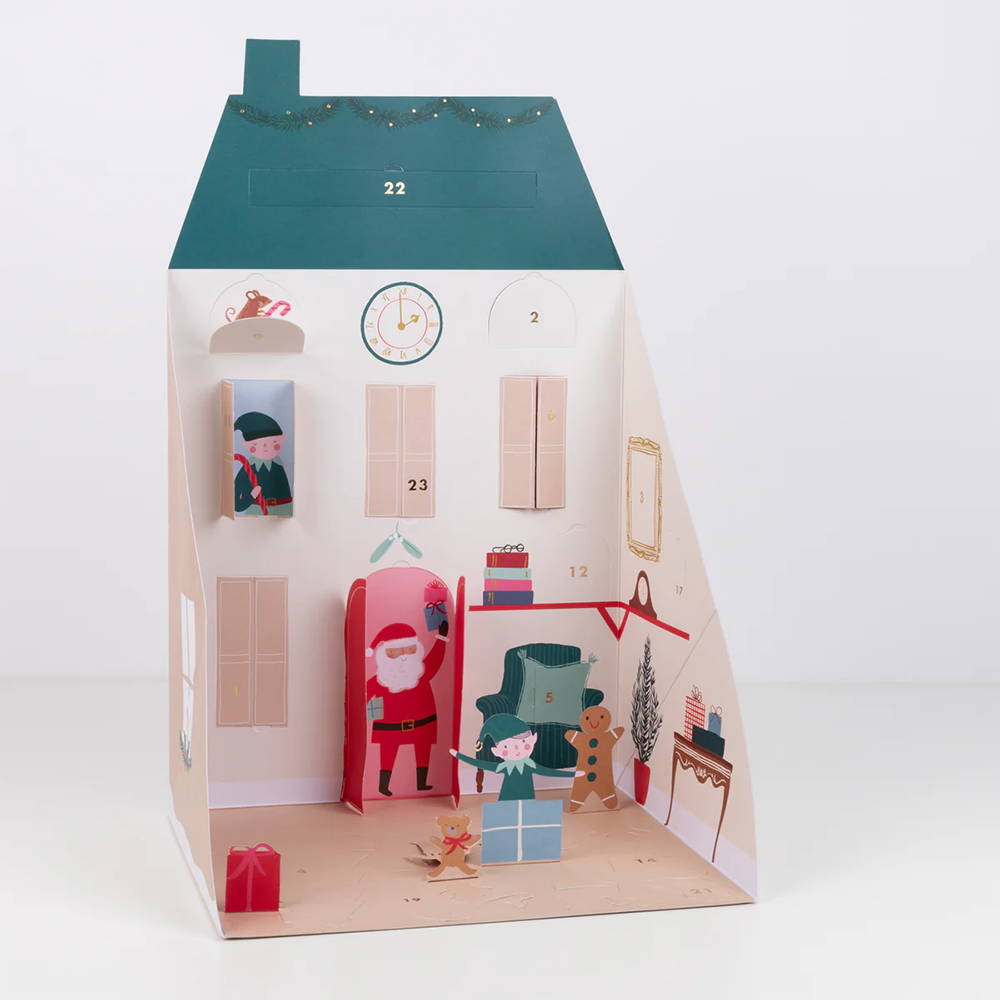 Meri Meri - Pop Up Advent Calendar - Santas House
