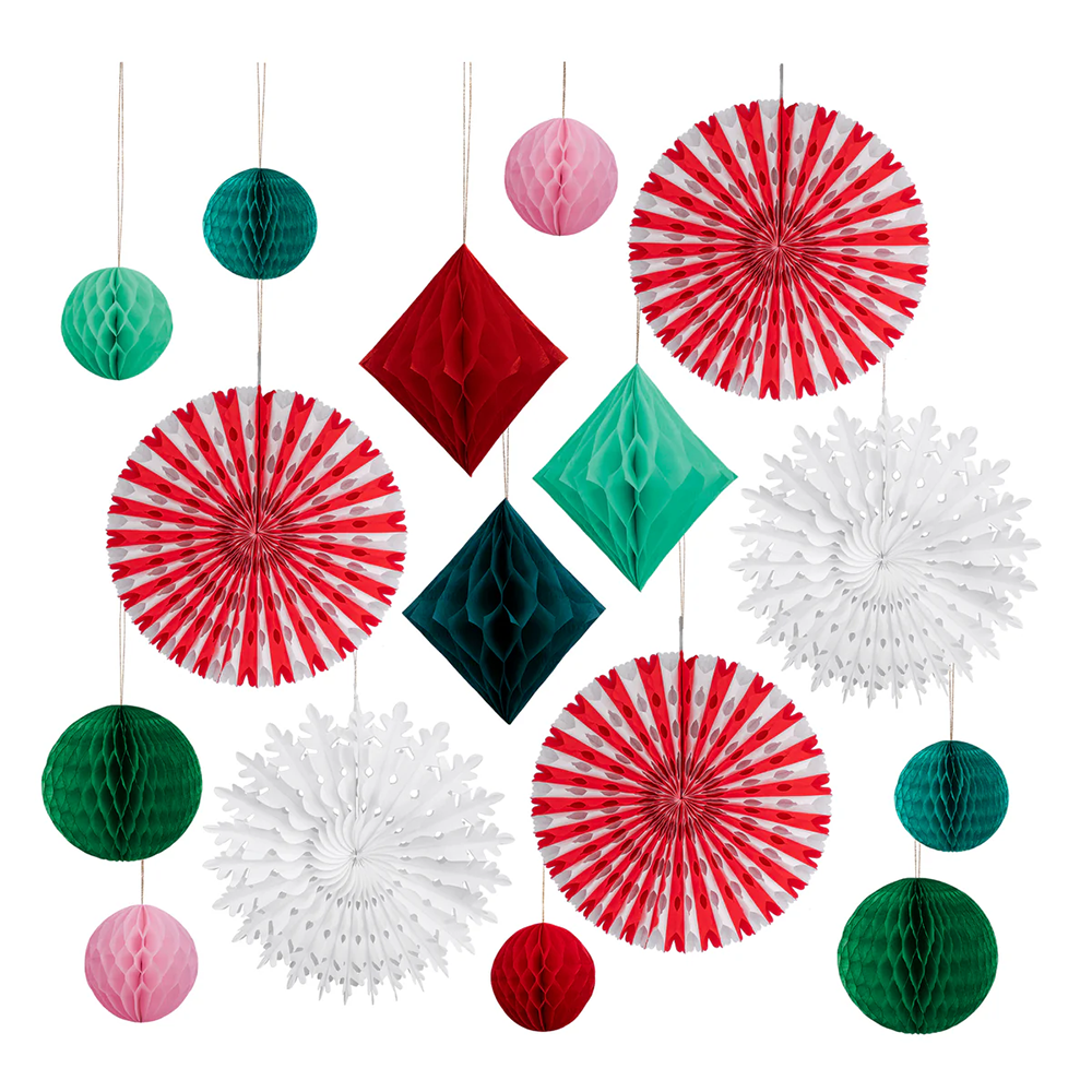 Meri Meri Meri Meri - Christmas Honeycomb Decoration Kit