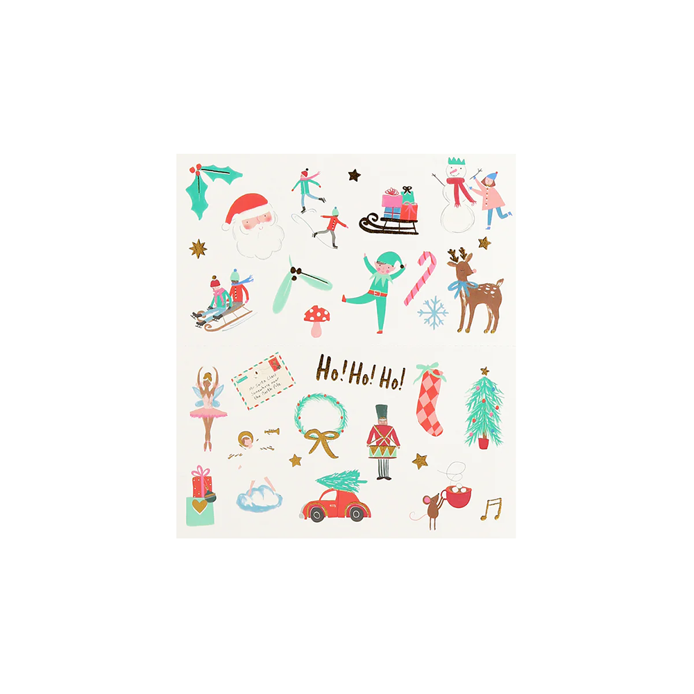 Meri Meri - Temporary Tattoos - Christmas Icons