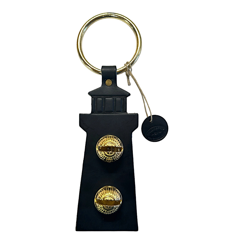 Brass Door Chime Bell - Lighthouse - Black