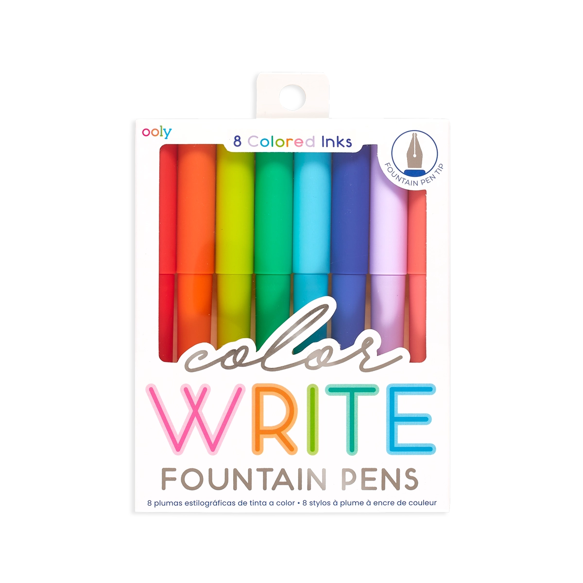 Ooly Ooly - Color Write Fountain Pens - Set of 8