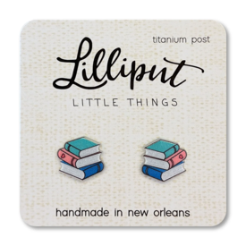 Lilliput Little Things Lilliput Little Things Earrings - Book Stack