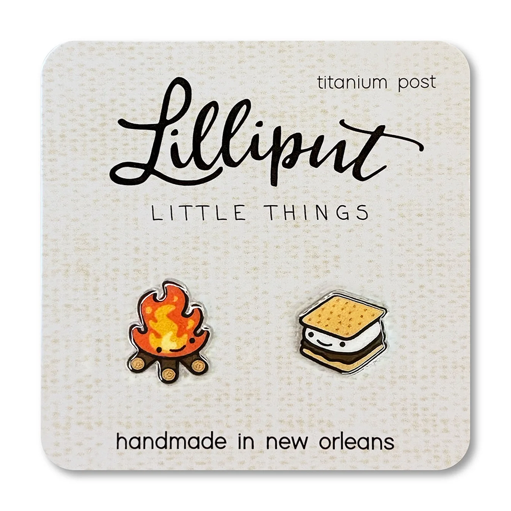 Lilliput Little Things Lilliput Little Things Earrings - Campfire and Smores