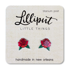 Lilliput Little Things Lilliput Little Things Earrings - Red Roses