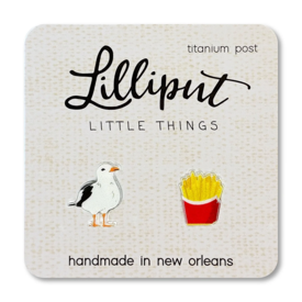 Lilliput Little Things Lilliput Little Things Earrings - Seagull & French Fries