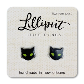 Lilliput Little Things Lilliput Little Things Earrings - Spooky Black Cat