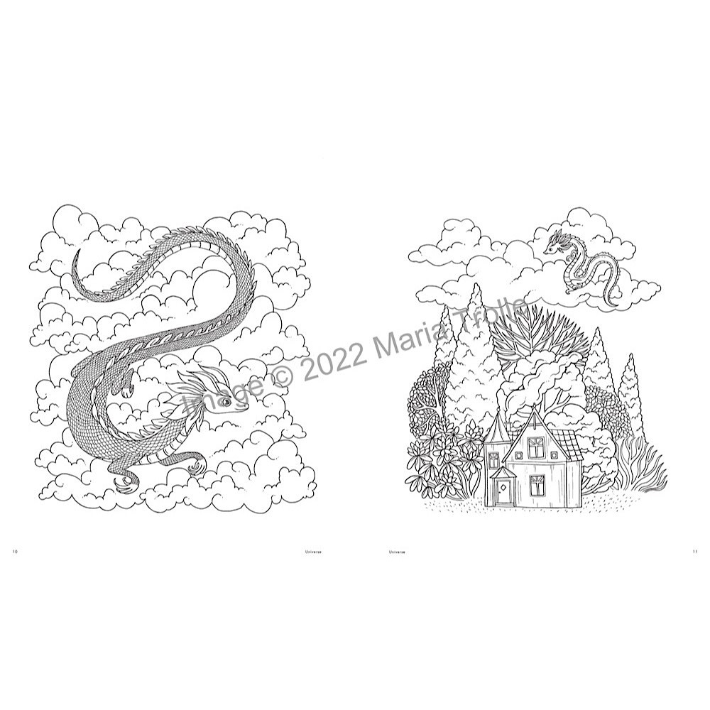 Maria Trolles Universe Coloring Book