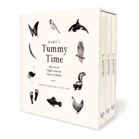 Paige Tate & Co. Babys Tummy Time Box Set of 3 Board Books