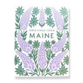 Katharine Watson Katharine Watson Greetings from Maine Lupine Card