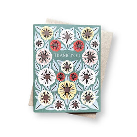 Katharine Watson Katharine Watson - Multi Floral Thank You - Foil Stamped Card