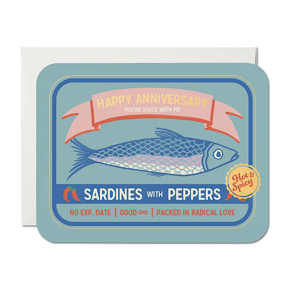 Red Cap Cards - You're Stuck with Me Card