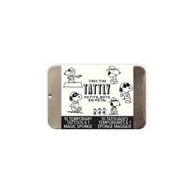 Tattly Tattly Tattoo Tiny Tin - Faces of Snoopy