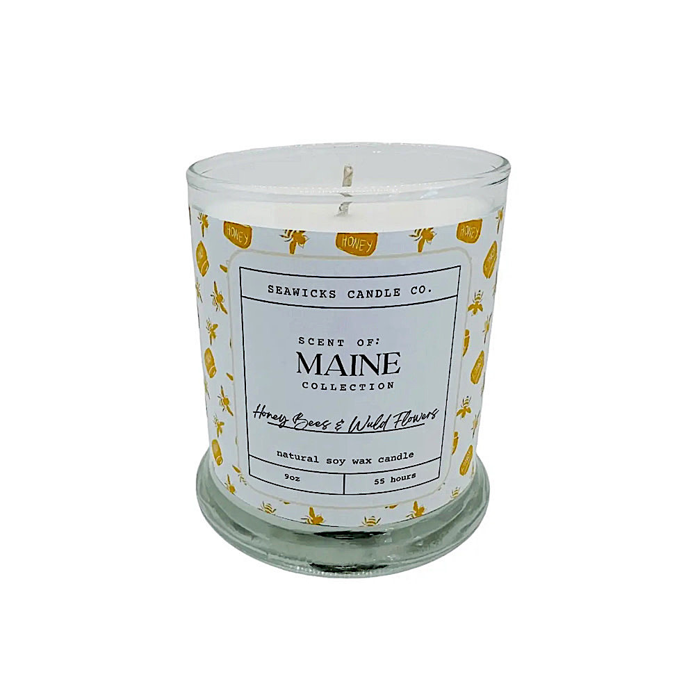 Seawicks Seawicks Candle - Scent of Maine - Honey Bees & Wild Flowers