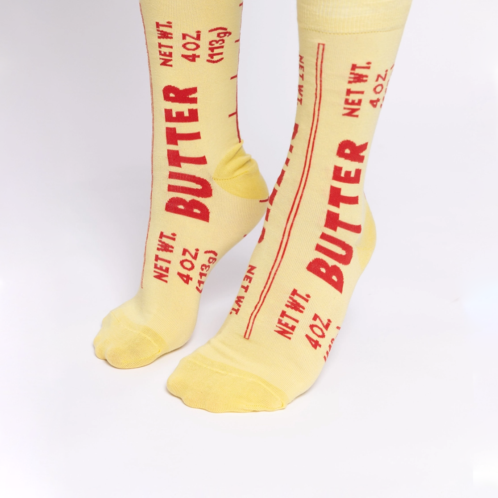 Yellow Owl Workshop - Large Crew Socks - Butter