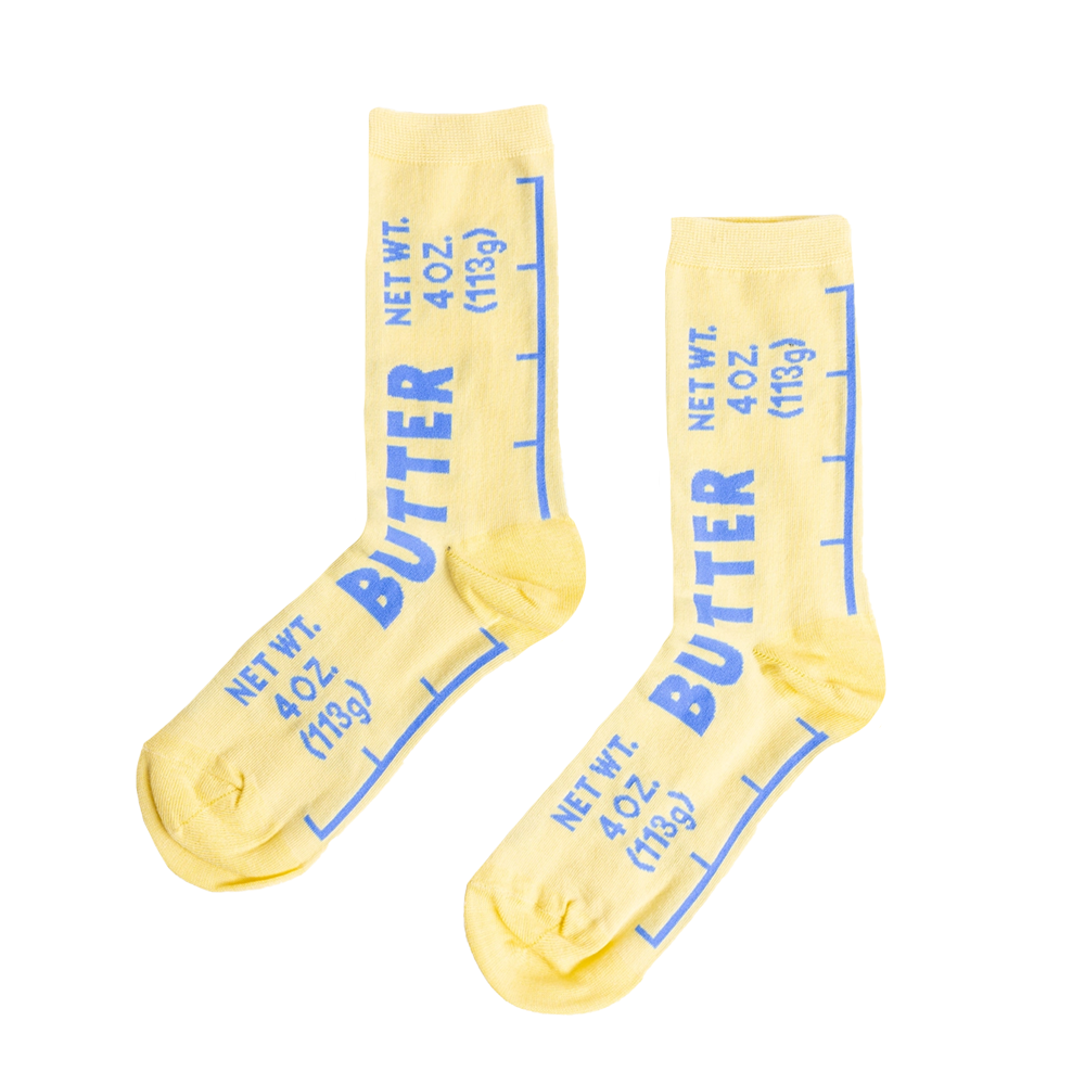 Yellow Owl Workshop - Small Crew Socks - Butter