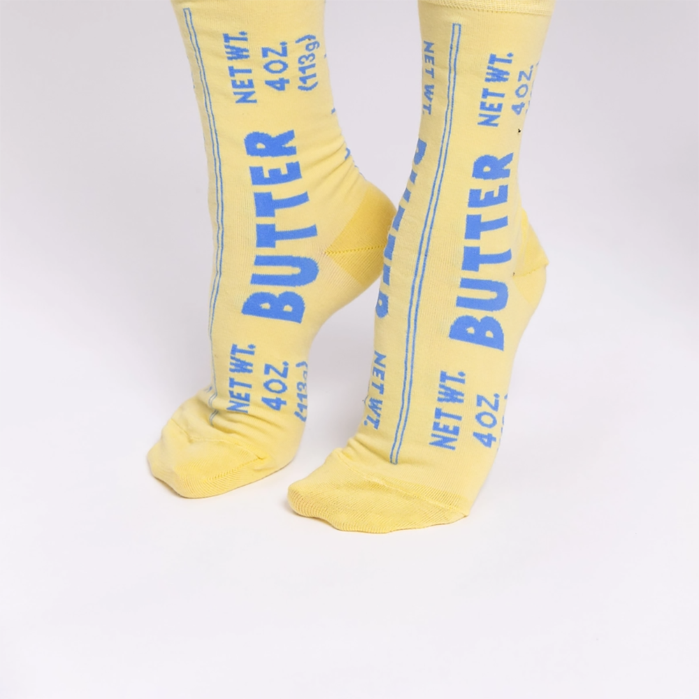 Yellow Owl Workshop - Small Crew Socks - Butter