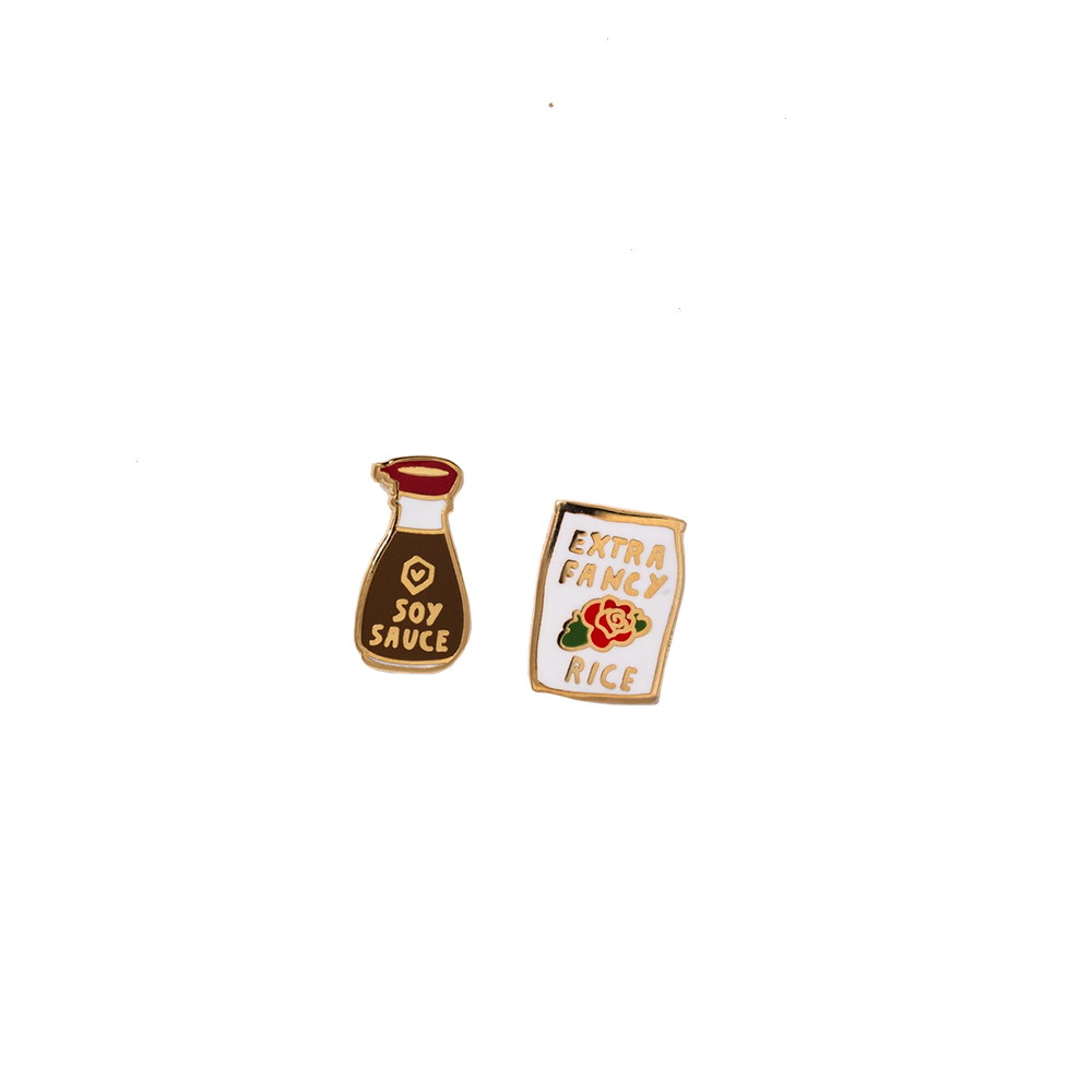 Yellow Owl Workshop Yellow Owl Workshop - Earrings - Rice & Soy Sauce