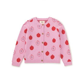 Tea Collection Tea Collection Iconic Cardigan - Pomegranate