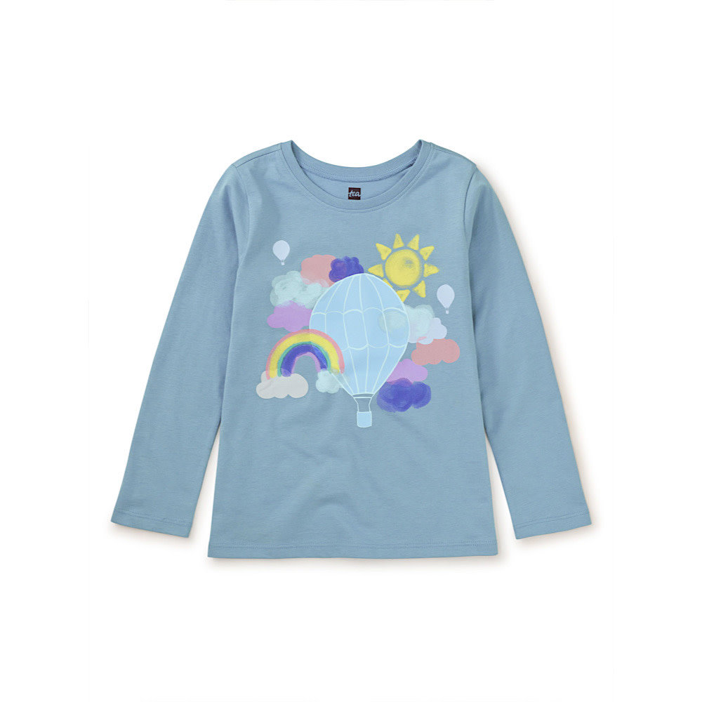 Tea Collection Hot Air Balloon Graphic Tee - Cloud
