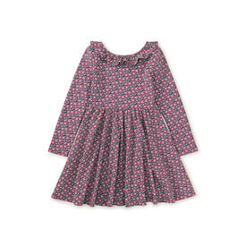 Tea Collection Tea Collection Ruffle Collar Ballet Dress - Apple Ditsy