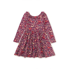 Tea Collection Tea Collection Ruffle Collar Ballet Dress - Scottish Woodland Wonders