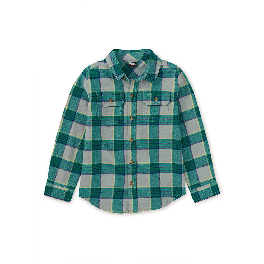 Tea Collection Tea Collection Flannel Button Up Shirt - Anatolian Plaid