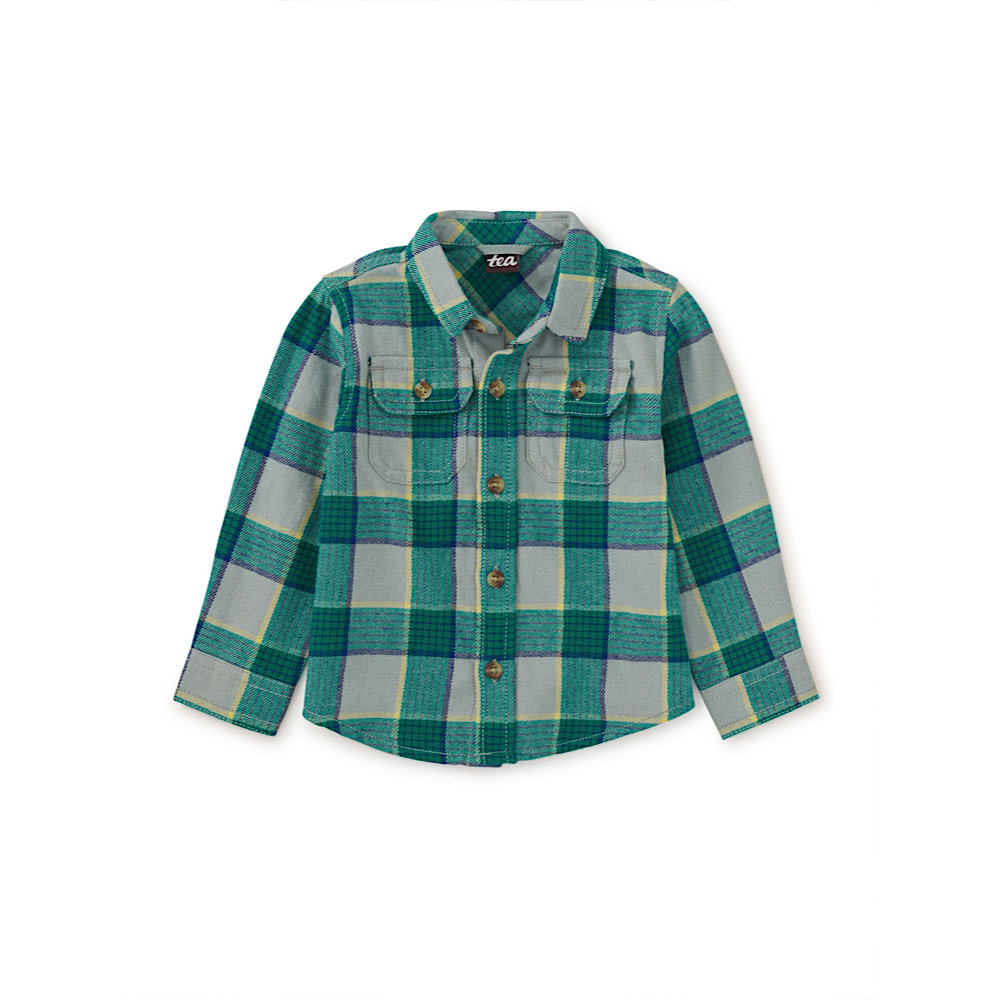 Tea Collection Flannel Button Up Shirt - Anatolian Plaid