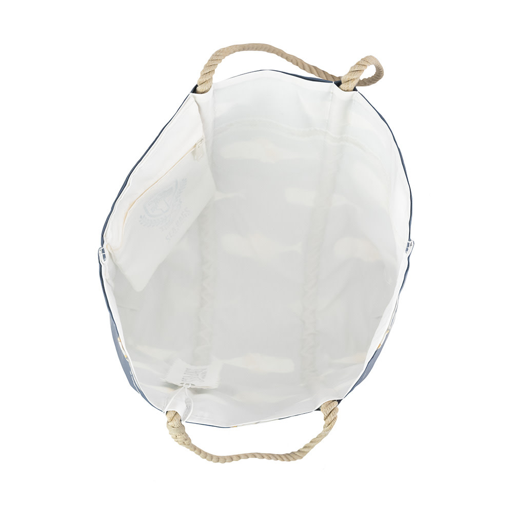 Sea Bags x Sara Fitz - Whales - Medium Tote - Hemp Handle