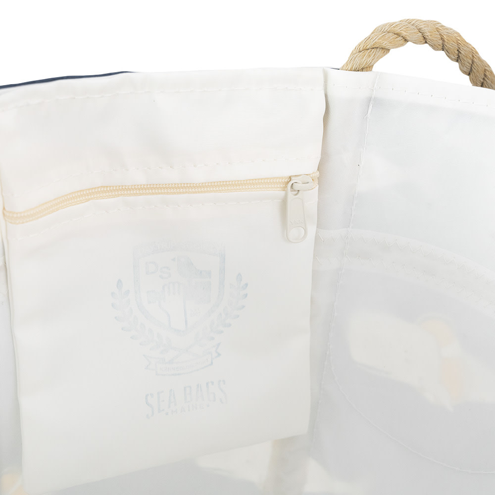 Sea Bags x Sara Fitz - Whales - Medium Tote - Hemp Handle