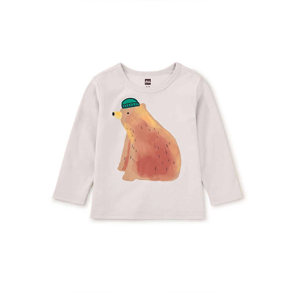 Tea Collection Bear Baby Graphic Tee - Vapor