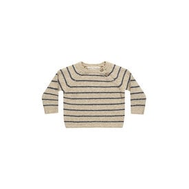 Quincy Mae Quincy Mae Ace Knit Sweater - Indigo Stripe