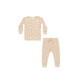 Quincy Mae Quincy Mae Waffle Top + Pant Set - Blossom