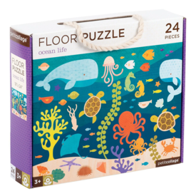 Petit Collage Petit Collage 24 Piece Floor Puzzle - Ocean Life