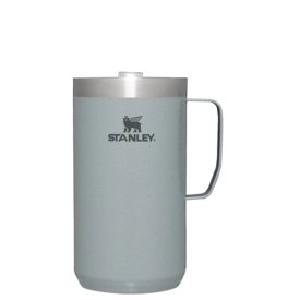 Stanley Stanley - The Stay Hot Camp Mug 24oz - Hammertone Silver