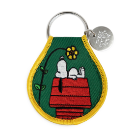 Three Potato Four Three Potato Four Patch Keychain - Snoopy Doghouse Flower