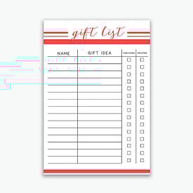 Emmy+Olly Emmy+Olly Notepad - Holiday Gift List