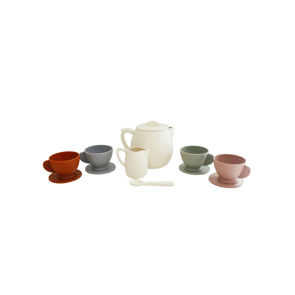 Marlowe & Co Marlowe & Co. - Silicone Tea Set - Cream Multi