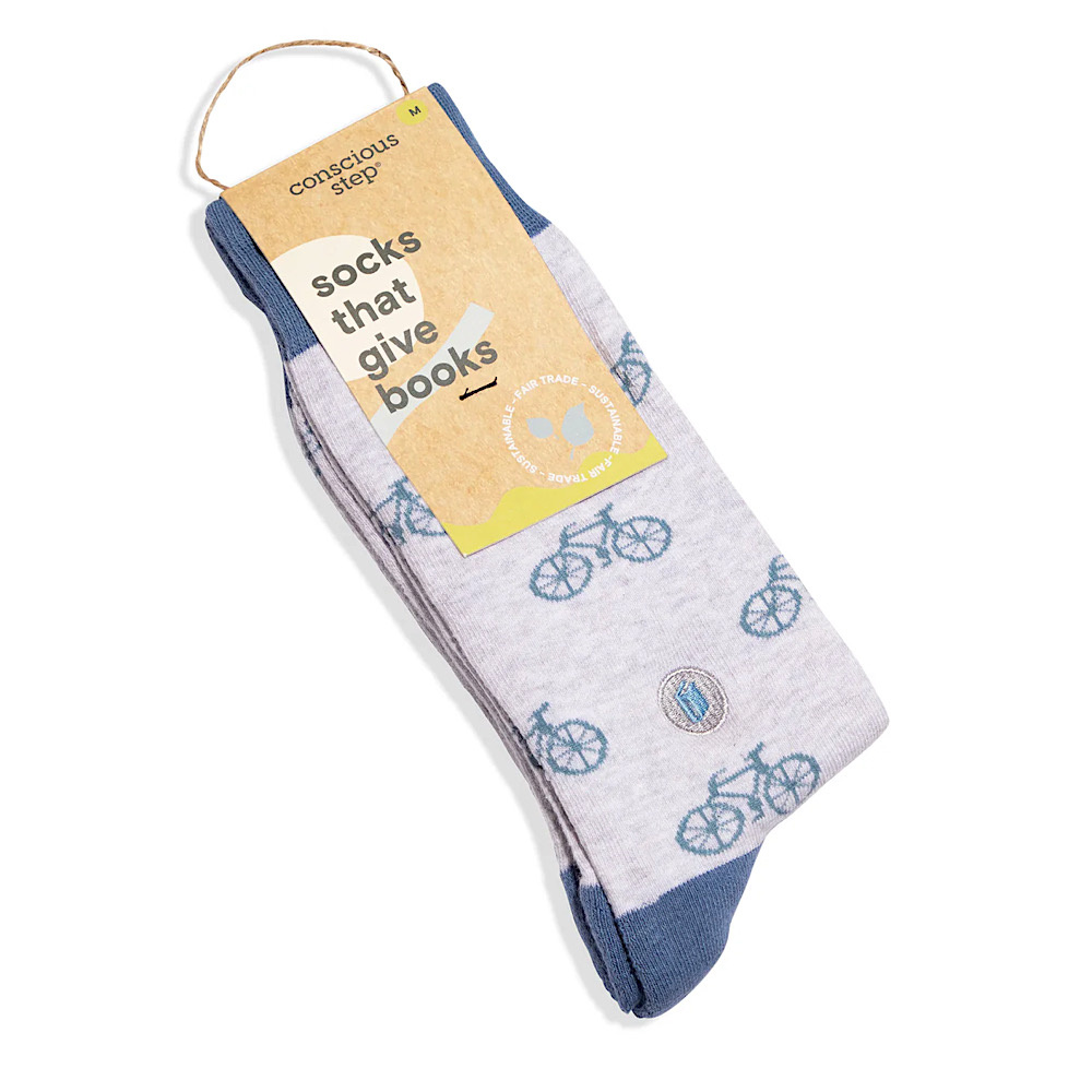 Conscious Step Socks - Gray Bicycles