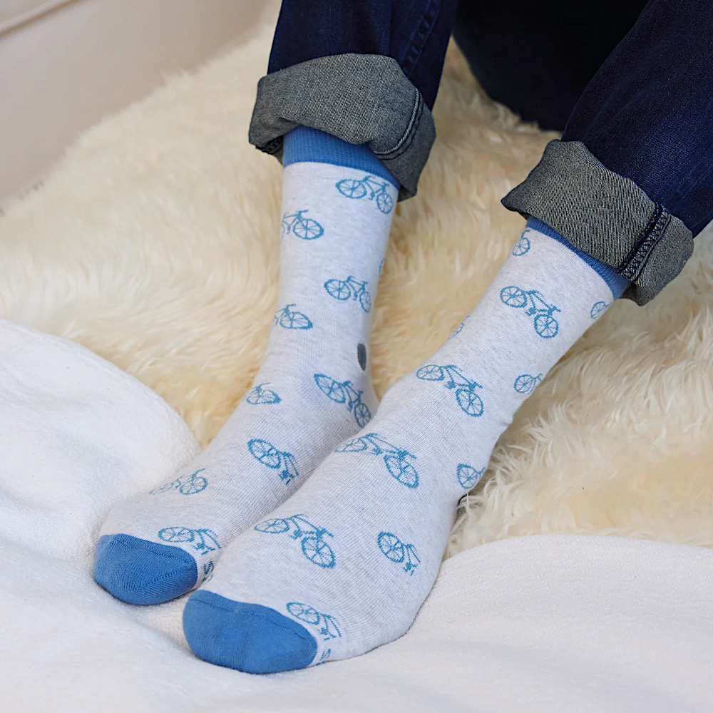 Conscious Step Socks - Gray Bicycles