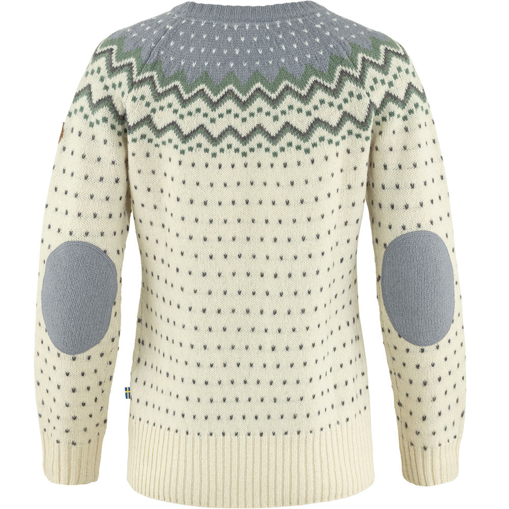 Fjallraven - Womens Ovik Knit Sweater - Chalk White-Flint Grey