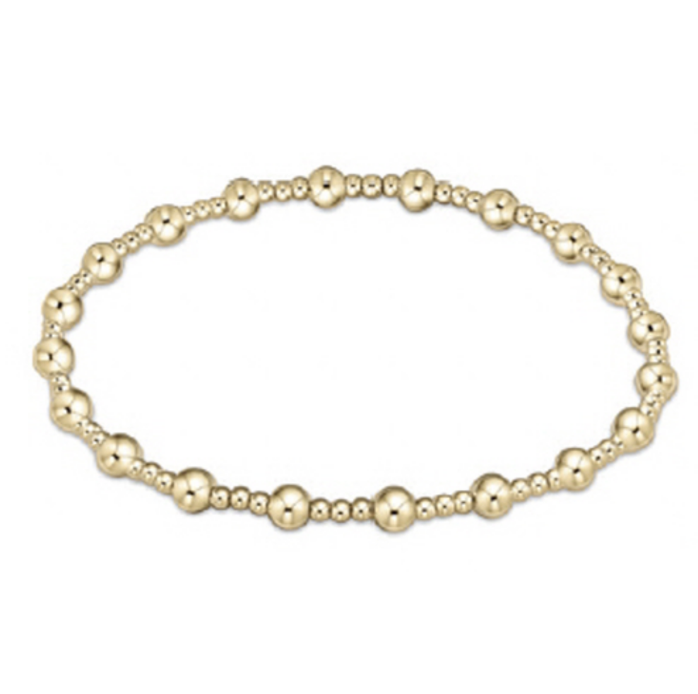 ENewton Egirl - Classic Gold Pattern Bracelet - Sincerity - 4mm