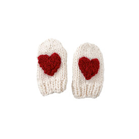 The Blueberry Hill The Blueberry Hill Baby Heart Mittens Red