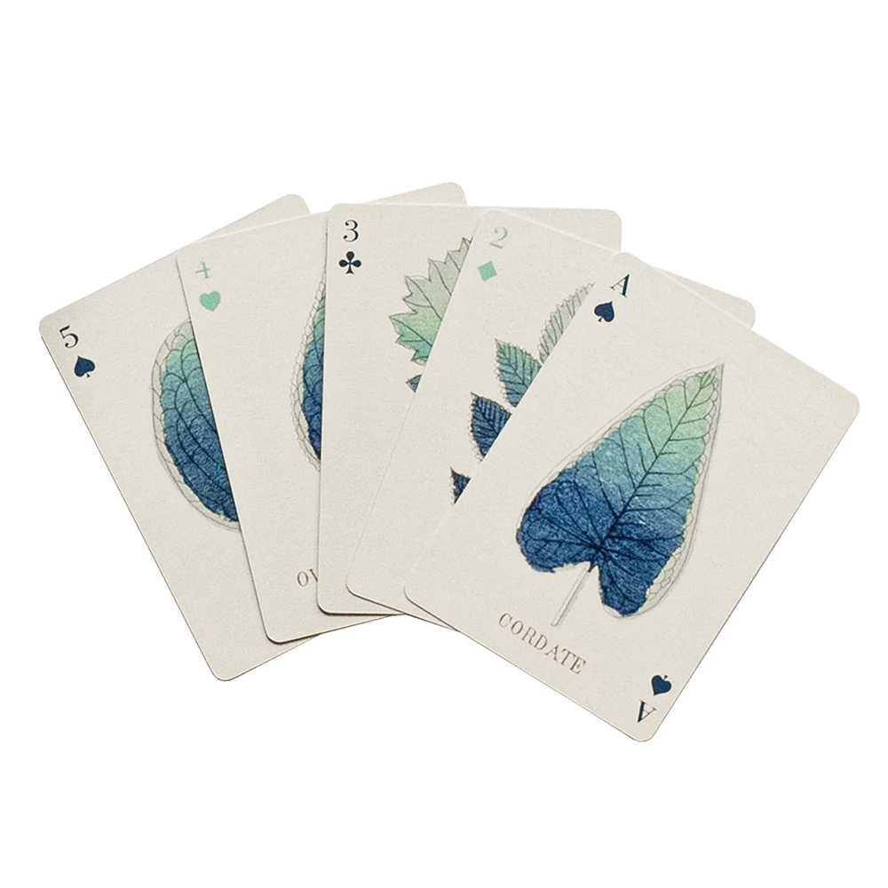 Roomytown Playing Cards - Set of Two Decks - Shapes of Leaves