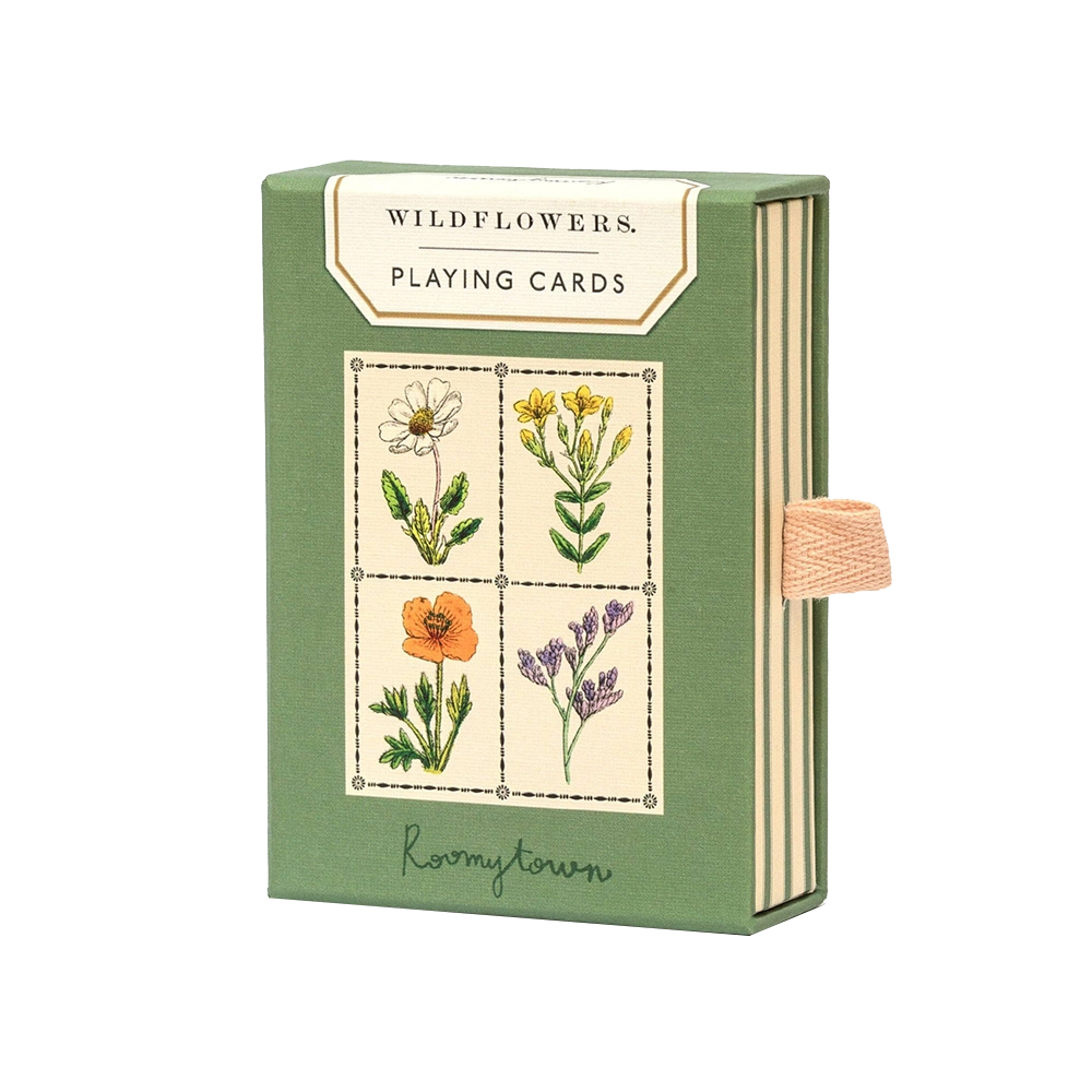 Roomytown Single Playing Card Deck - Wildflowers